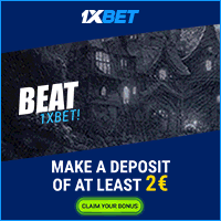1XBET - Beat the Odds - Make a deposit of at least 2€
